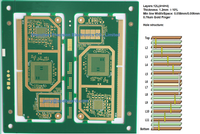 HDI PCB-12Layers(4+4+4) SOM PCB board